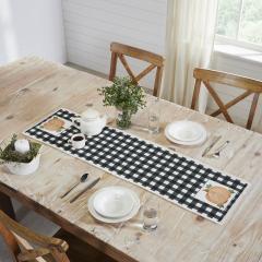 90540-Farmhouse-Black-White-Buffalo-Plaid-Pumpkin-Table-Runner-12x48-Inch-Fall-Autumn-Harvest-Kitchen-Dining-Decor-2-PC-BOGO-Bundle-image-3