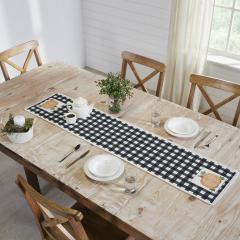 90541-Annie-Black-Gingham-Check-Pumpkin-Table-Runner-12x60-Fall-Harvest-Farmhouse-Kitchen-Decor-2-PC-BOGO-Bundle-image-3