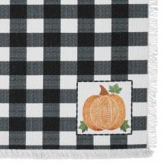 90542-Annie-Farmhouse-Fall-Black-Check-Pumpkin-Placemat-Set-of-2-Autumn-Harvest-Table-Linens-13x19-4-PC-BOGO-Bundle-image-7