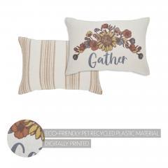 90546-Bountifall-Gathered-Floral-Lumbar-Pillow-9.5x14-Decorative-Farmhouse-Accent-Cushion-2-PC-BOGO-Bundle-image-2