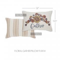 90546-Bountifall-Gathered-Floral-Lumbar-Pillow-9.5x14-Decorative-Farmhouse-Accent-Cushion-2-PC-BOGO-Bundle-image-4