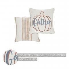 90547-Farmhouse-Fall-Harvest-Pumpkin-Gather-Decorative-Accent-Pillow-6x6-Inch-2-PC-BOGO-Bundle-image-2