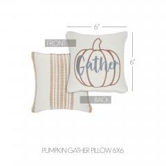 90547-Farmhouse-Fall-Harvest-Pumpkin-Gather-Decorative-Accent-Pillow-6x6-Inch-2-PC-BOGO-Bundle-image-4