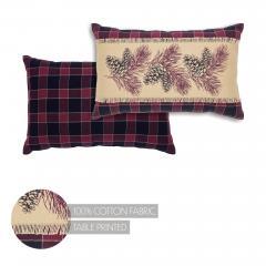 90555-Connell-Pinecone-Decorative-Throw-Pillow-14x22-Rustic-Woodland-Lumbar-Accent-Cushion-for-Home-Decor-2-PC-BOGO-Bundle-image-2