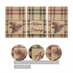 90557-VHC-Brands-Connell-Pinecone-Plaid-Cotton-Kitchen-Dish-Towel-Set-3-Absorbent-Rustic-Farmhouse-Lodge-Decor-Tea-Towels-19x28-Inch-6-PC-BOGO-Bundle-image-2