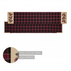 90559-VHC-Brands-Connell-Pinecone-Quilted-Table-Runner-12-x-60-Rustic-Lodge-Cabin-Woodland-Fall-Home-Kitchen-Decor-2-PC-BOGO-Bundle-image-2
