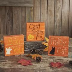 90565-Halloween-Fraidy-Cat-MDF-Decorative-Blocks-Boo-You-Cant-Scare-Me-Humorous-Tabletop-Shelf-Sitter-Set-of-3-6-PC-BOGO-Bundle-image-3