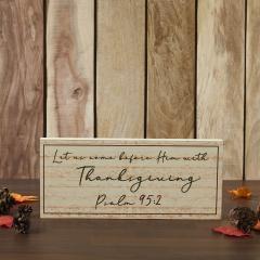 90578-Christian-Scripture-Wall-Art-Sign-Psalm-95-2-Let-Us-Come-Before-Him-Inspirational-Bible-Verse-MDF-Plaque-7x16-2-PC-BOGO-Bundle-image-3