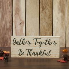 90581-Gather-Together-Be-Thankful-Thanksgiving-Fall-Farmhouse-MDF-Wall-Sign-Green-Cream-7x16-2-PC-BOGO-Bundle-image-3