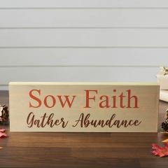 90589-Sow-Faith-Gather-Abundance-Inspirational-Wall-Art-Sign-5x15-Green-Farmhouse-MDF-Wood-Plaque-Rustic-Home-Decor-Gift-2-PC-BOGO-Bundle-image-3