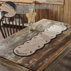 90608-VHC-Brands-Raven-Harvest-Simplify-Stencil-Farmhouse-Cotton-Table-Runner-Black-Tan-12x48-Inch-2-PC-BOGO-Bundle-image-2