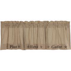 90617-Sawyer-Mill-Farmhouse-Rustic-Charcoal-Gray-Gathered-Rod-Pocket-Valance-Window-Topper-20x72-2-PC-BOGO-Bundle-image-1