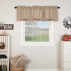 90617-Sawyer-Mill-Farmhouse-Rustic-Charcoal-Gray-Gathered-Rod-Pocket-Valance-Window-Topper-20x72-2-PC-BOGO-Bundle-image-3