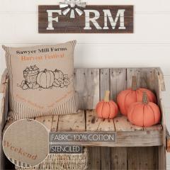 90618-Sawyer-Mill-Charcoal-Farmhouse-Harvest-Festival-18x18-Decorative-Throw-Pillow-Rustic-Fall-Accent-Home-Decor-2-PC-BOGO-Bundle-image-2
