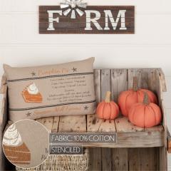 90619-VHC-Brands-Sawyer-Mill-Farmhouse-Charcoal-Pumpkin-Pie-Recipe-Throw-Pillow-14x22-Rustic-Autumn-Harvest-Decorative-Accent-2-PC-BOGO-Bundle-image-2