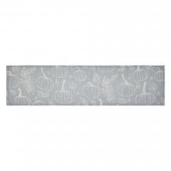 90628-Autumn-Harvest-Grey-Pumpkin-Silhouette-Table-Runner-12x48-Inch-Seasonal-Fall-Halloween-Kitchen-Dining-Decor-2-PC-BOGO-Bundle-image-1