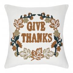 90631-Thanksgiving-Fall-Harvest-Wheat-Plaid-Give-Thanks-Throw-Pillow-18x18-Rustic-Farmhouse-Decorative-Home-Accent-2-PC-BOGO-Bundle-image-1