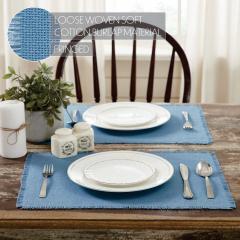 90634-Burlap-Blue-Placemat-Set-of-6-Fringed-13x191-2-PC-BOGO-Bundle-image-2