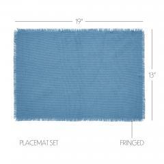 90634-Burlap-Blue-Placemat-Set-of-6-Fringed-13x191-2-PC-BOGO-Bundle-image-4