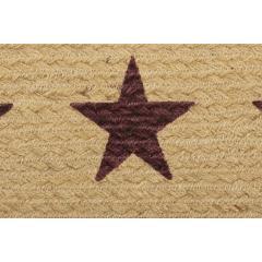 90643-Burgundy-Tan-Jute-Placemat-Stencil-Stars-Set-of-6-12x18-12-PC-Bundle-image-7