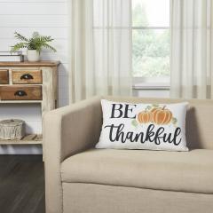 90533-Annie-Farmhouse-Fall-Decor-Throw-Pillow-Black-Check-Pumpkin-Be-Thankful-Accent-Pillow-14x22-2-PC-BOGO-Bundle-image-3