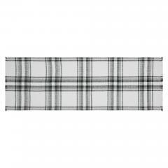 Harper Plaid Green White Runner Fringed 12x36 (2 PC BOGO Bundle)