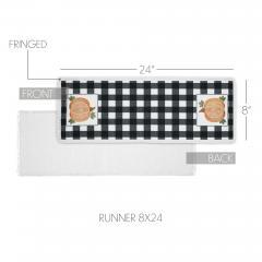 90534-Annie-Black-Check-Pumpkin-Fall-Harvest-Farmhouse-Table-Runner-8x24-Inch-Buffalo-Plaid-2-PC-BOGO-Bundle-image-4