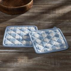 90716-Annie-Buffalo-Check-Blue-Pot-Holder-Set-of-2-8x8-4-PC-BOGO-Bundle-image-3