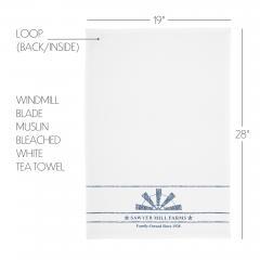 90692-Sawyer-Mill-Blue-Windmill-Blade-Muslin-Bleached-White-Tea-Towel-19x28-3-PC-BOGO-Bundle-image-4