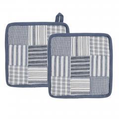 90722-Sawyer-Mill-Blue-Pot-Holder-Set-of-2-8x8-4-PC-BOGO-Bundle-image-1