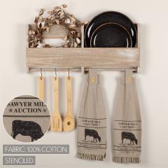 90723-Sawyer-Mill-Charcoal-Cow-Button-Loop-Tea-Towel-Set-of-2-4-PC-BOGO-Bundle-image-2