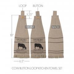 90723-Sawyer-Mill-Charcoal-Cow-Button-Loop-Tea-Towel-Set-of-2-4-PC-BOGO-Bundle-image-4