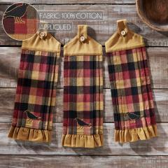 90731-Heritage-Farms-Primitive-Check-Button-Loop-Tea-Towel-Set-of-3-6-PC-BOGO-Bundle-image-2