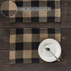 90792-Black-Check-Placemat-Set-of-2-13x19-8-PC-BOGO-Bundle-image-2