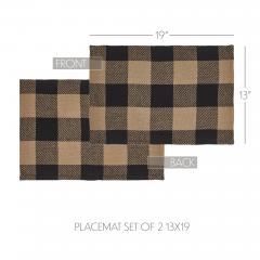90792-Black-Check-Placemat-Set-of-2-13x19-8-PC-BOGO-Bundle-image-4
