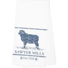 90696-Sawyer-Mill-Blue-Lamb-Muslin-Bleached-White-Tea-Towel-19x28-3-PC-BOGO-Bundle-image-1
