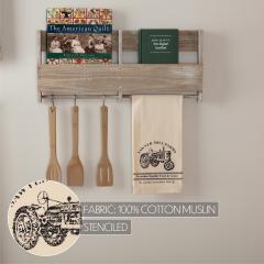 90699-Sawyer-Mill-Charcoal-Tractor-Muslin-Unbleached-Natural-Tea-Towel-19x28-3-PC-BOGO-Bundle-image-2