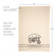 90699-Sawyer-Mill-Charcoal-Tractor-Muslin-Unbleached-Natural-Tea-Towel-19x28-3-PC-BOGO-Bundle-image-4
