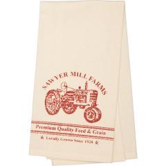 90701-Sawyer-Mill-Red-Tractor-Muslin-Unbleached-Natural-Tea-Towel-19x28-3-PC-BOGO-Bundle-image-1