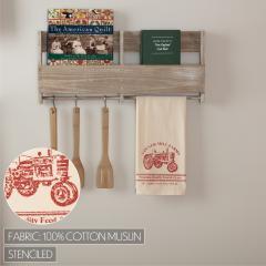 90701-Sawyer-Mill-Red-Tractor-Muslin-Unbleached-Natural-Tea-Towel-19x28-3-PC-BOGO-Bundle-image-2