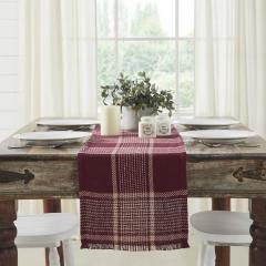 90747-Eston-Burgundy-Tan-Plaid-Runner-12x48-7-PC-Bundle-image-5