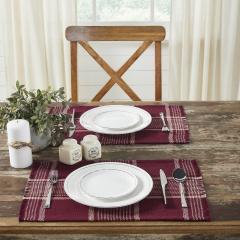 90746-Eston-Burgundy-Tan-Plaid-Runner-12x36-7-PC-Bundle-image-6