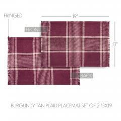 90746-Eston-Burgundy-Tan-Plaid-Runner-12x36-7-PC-Bundle-image-8