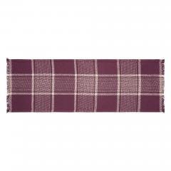 90746-Eston-Burgundy-Tan-Plaid-Runner-12x36-7-PC-Bundle-image-9