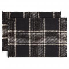 90744-Eston-Black-Tan-Plaid-Runner-12x48-7-PC-Bundle-image-2