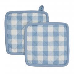 90712-Annie-Buffalo-Check-Blue-Oven-Mitt-Set-of-2-4-PC-Bundle-image-2