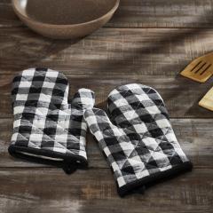 90711-Annie-Buffalo-Check-Black-Oven-Mitt-Set-of-2-4-PC-Bundle-image-5