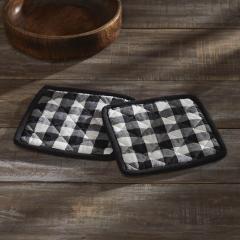 90711-Annie-Buffalo-Check-Black-Oven-Mitt-Set-of-2-4-PC-Bundle-image-6