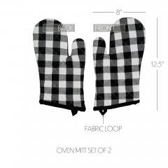 90711-Annie-Buffalo-Check-Black-Oven-Mitt-Set-of-2-4-PC-Bundle-image-7