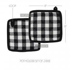 90711-Annie-Buffalo-Check-Black-Oven-Mitt-Set-of-2-4-PC-Bundle-image-8